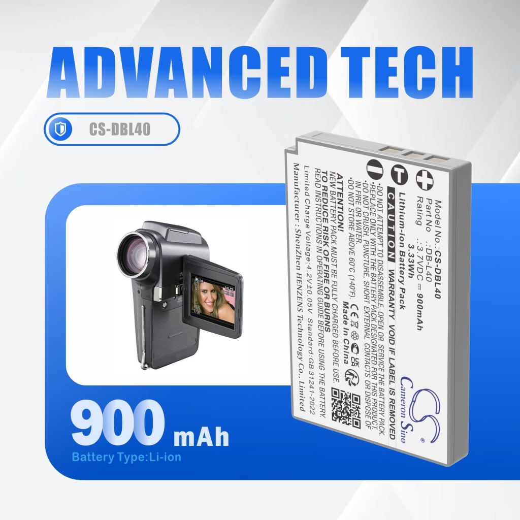 Camera Battery Sanyo Xacti DMX-HD1