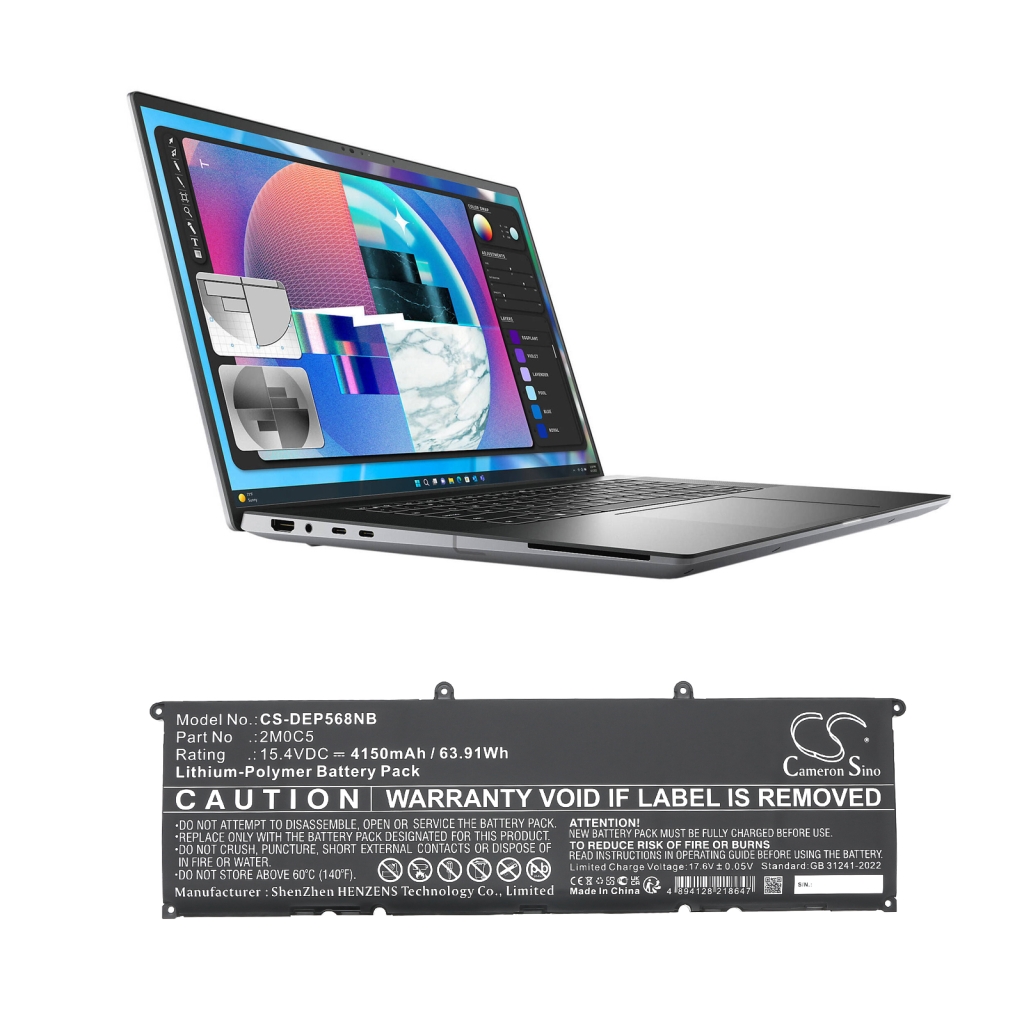 Notebook battery DELL Precision 5680