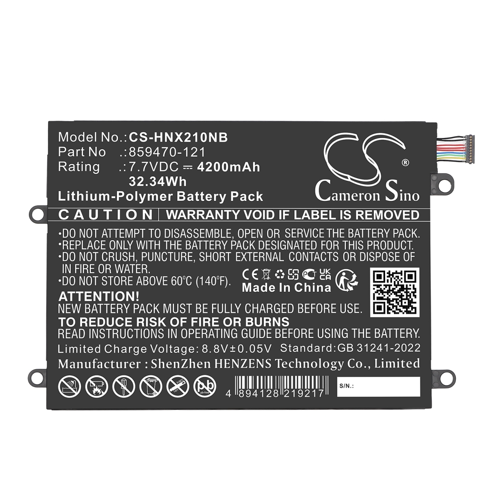 Notebook battery HP Notebook X2 10-P014NF