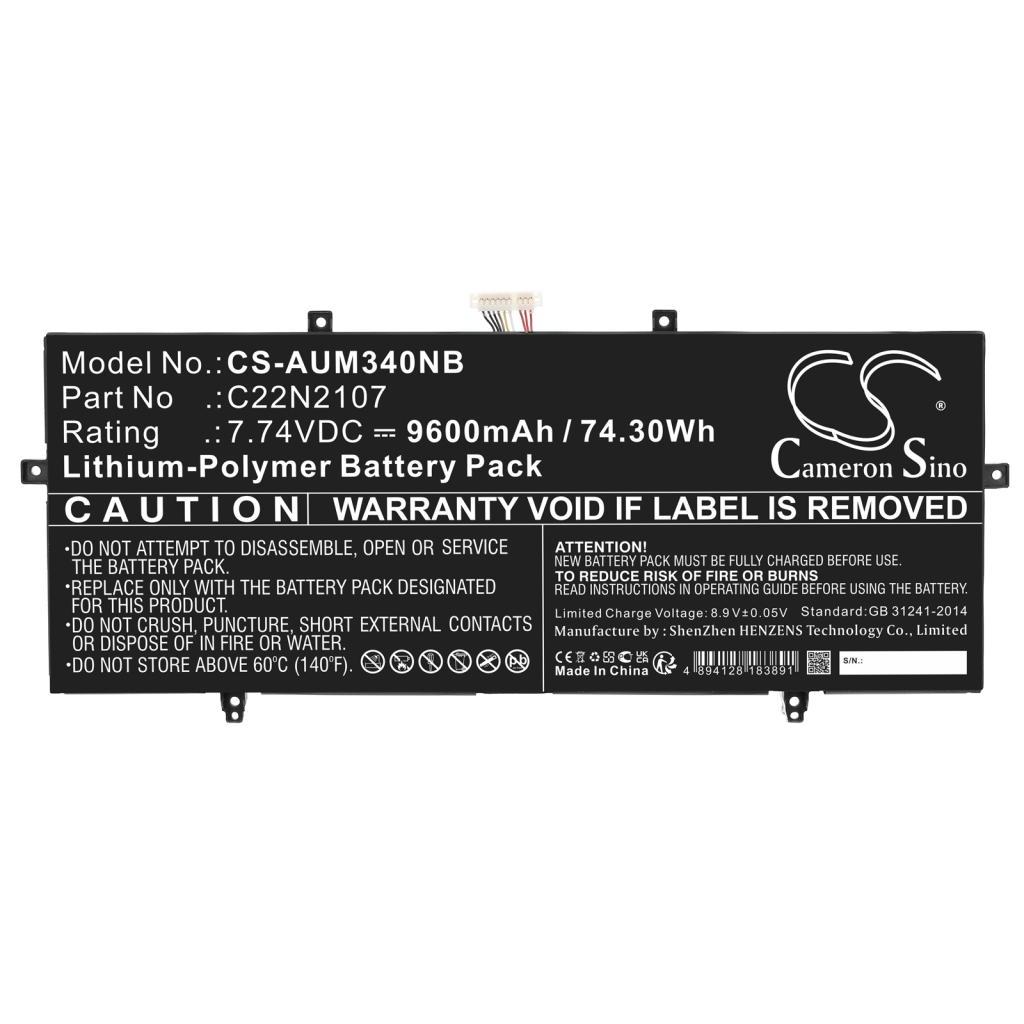 Baterija za prenosnik Asus CS-AUM340NB