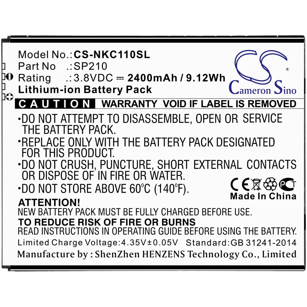 Baterija za mobilni telefon Nokia CS-NKC110SL