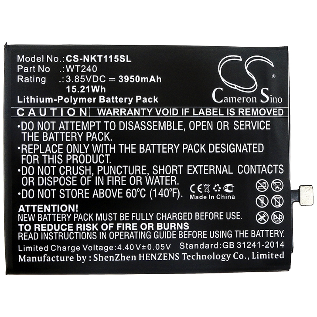 Baterija za mobilni telefon Nokia CS-NKT115SL