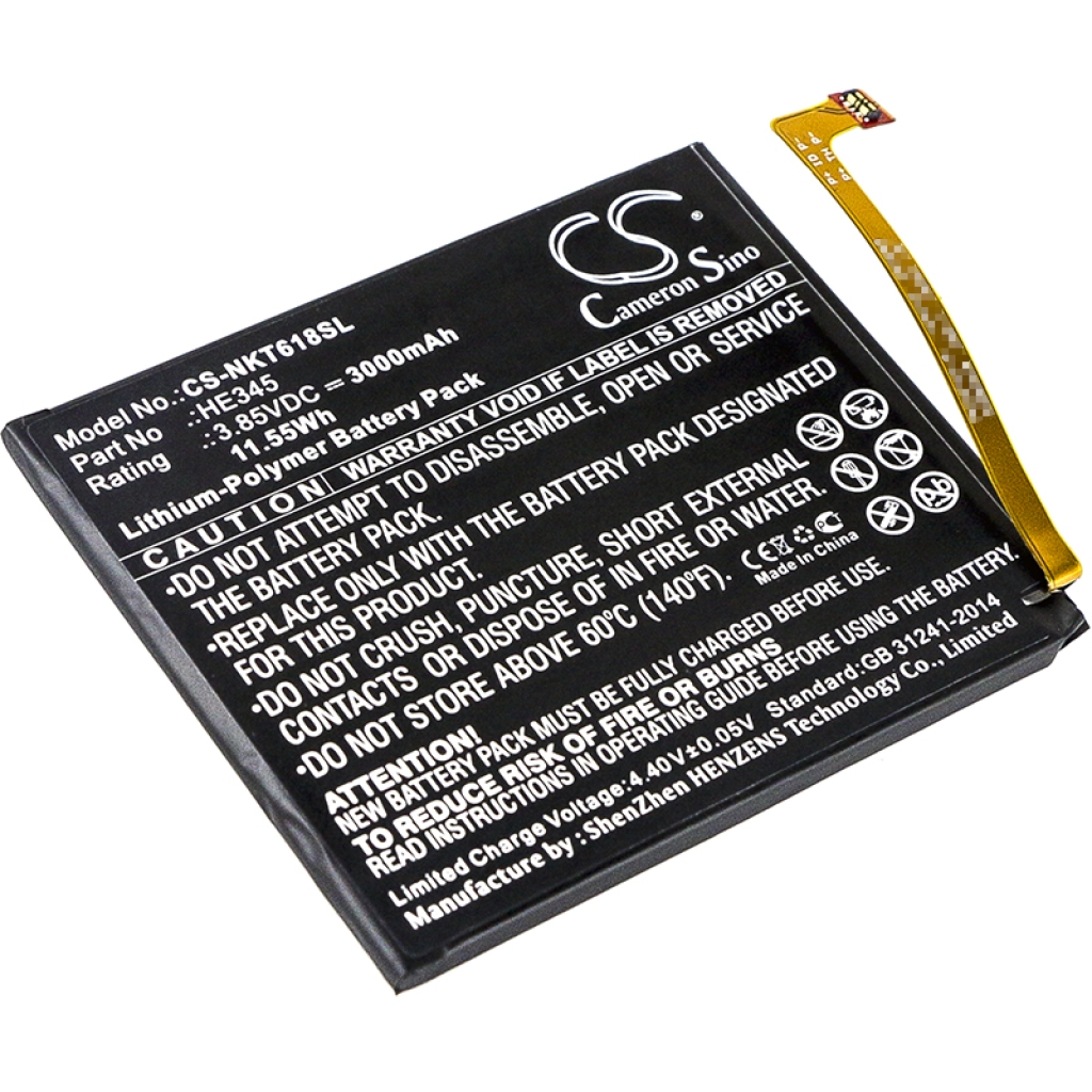 Baterija za mobilni telefon Nokia CS-NKT618SL