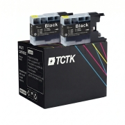 TCTK Kartuše s črnilom LC1280BK 2-delni komplet črna združljiv z Brother DCP-J 525 N W, za DCP-J 725 DW, za DCP-J 925 DW N, za MFC-J 280 W, za MFC-J 425 W, za MFC-J 430 W, za MFC-J 432 W