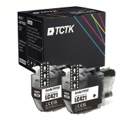 TCTK kartuše s črnilom LC-421 paket 2 črni kompatibilne z Brother DCP-J 1050 DW DCP-J 1140 DW DCP-J 1800 DW MFC-J 1010 DW, nadomešča LC421BK