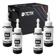 TCTK Kartuše s črnilom 100ml 4-delni komplet črna združljiv z Epson L1800 Epson L1800, L800 Epson L800, L805 Epson L805, L810 Epson L810, L850 Epson L850