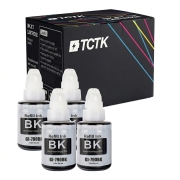 TCTK Kartuše s črnilom GI-790BK 4-delni komplet črna združljiv z Canon PIXMA G1000 G1010 G2000 G2002 G2010 G3000 G3010 G4000 G4010
