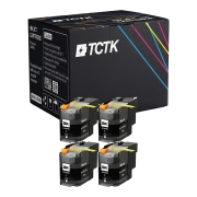 TCTK Ink Cartridges LC22U 4-pack Black compatible with Brother DCP-J 785 DW, for MFC-J 985 DW