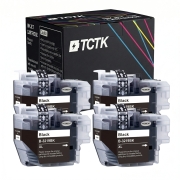 TCTK Kartuše s črnilom LC-3219XL 4-delni komplet črna združljiv z Brother MFC-J 5330 DW, za MFC-J 5335 DW DWF, za MFC-J 5730 DW, za MFC-J 5830 DW, za MFC-J 5930 DW, nadomešča LC3219XLBK