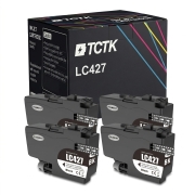 TCTK Kartuše s črnilom LC-427 4-delni komplet črna združljiv z Brother HL-J 6010 DW, za MFC-J 5955 DW, za MFC-J 6950, za MFC-J 6955 DW, za MFC-J 6957 DW DWT, za MFC-J 6959 DW, nadomešča LC427BK