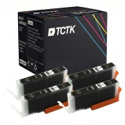 TCTK Kartuše s črnilom CLI-581XXLBK 4-delni komplet črna združljiv z Canon PIXMA TS 6100 6150 6151 6200 6220 6240 6241 6250 6251 6300 6350 6351 705 8100 8120 8150 8151 8152 8200, nadomešča 1998C001