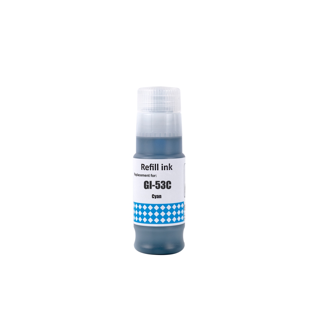 Compatible with Canon GI-53C / 70ml Ink Cyan (Printing ink)