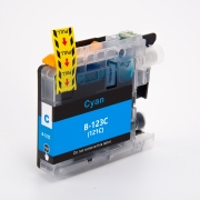 Compatible replacement for Compatible with Brother LC123C / 10ml Ink Cyan (Ink cartridges)
