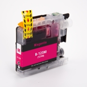 Compatible replacement for Compatible with Brother LC123M / 10ml Ink Magenta (Ink cartridges)