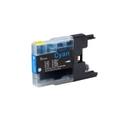 Compatible replacement for Compatible with Brother LC12 / 12ml Ink Cyan (Ink cartridges)