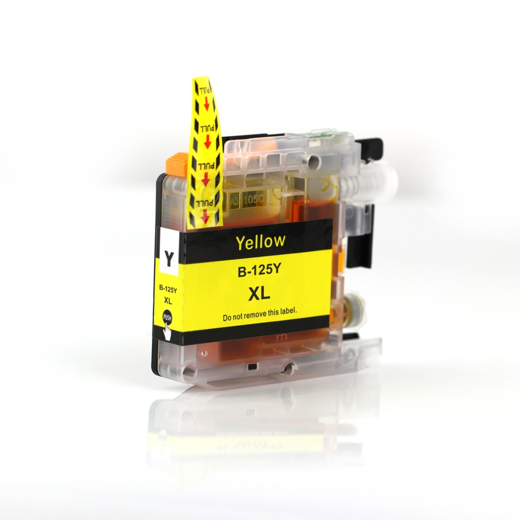 Compatible replacement for Compatible with Brother LC125Y / 15ml Ink Yellow (Ink cartridges)
