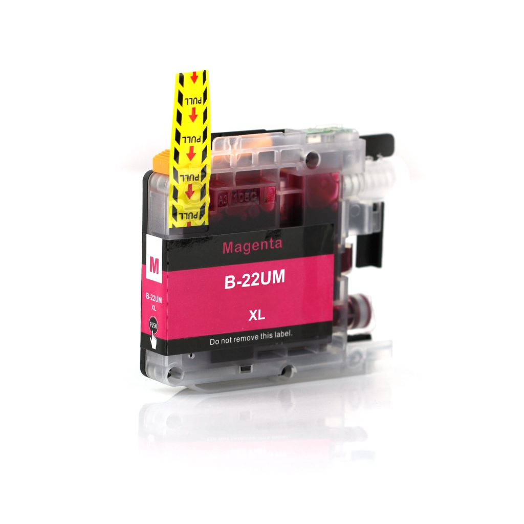 Compatible with Brother B-LC22UXLM / 15ml Ink Magenta (Ink cartridges)