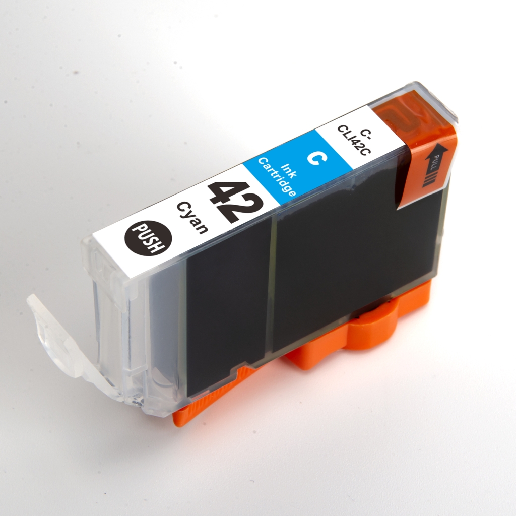 Compatible with Canon CLI-42C / 14ml Ink Cyan (Ink cartridges)