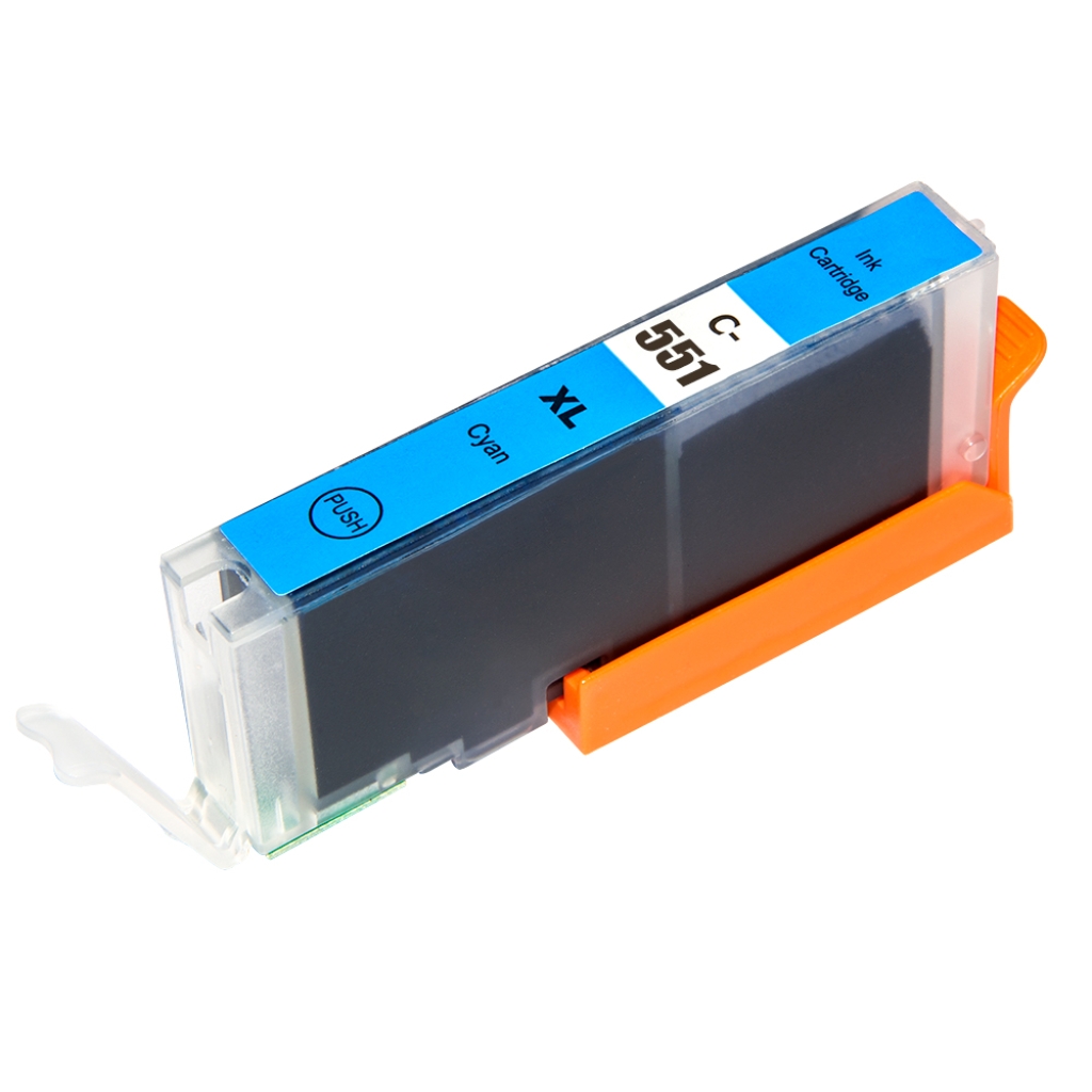 Compatible with Canon CLI-551XLC / 12ml Ink Cyan (Ink cartridges)