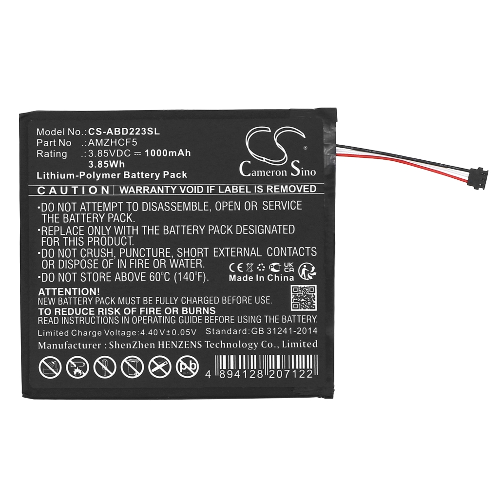 Baterija za Ebook, e-bralnik Amazon CS-ABD223SL