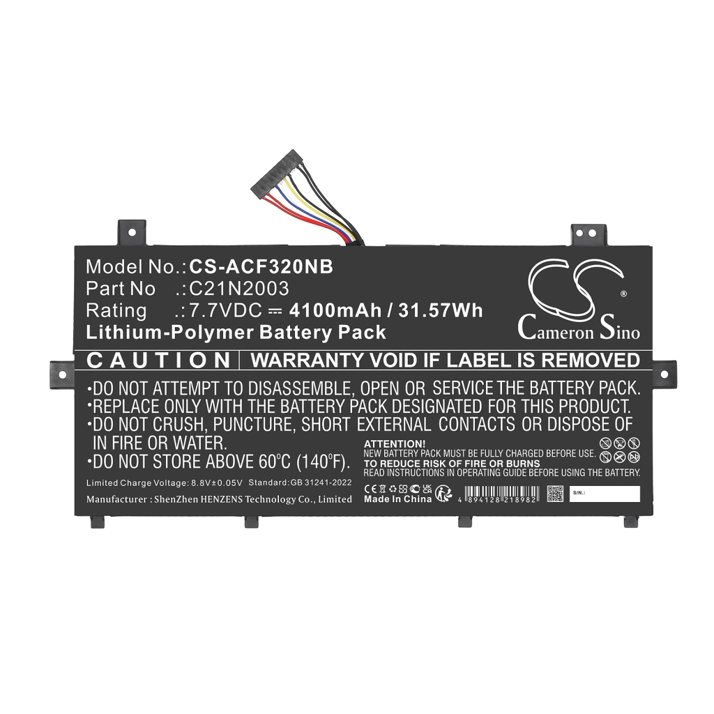 Battery Replaces C21N2003