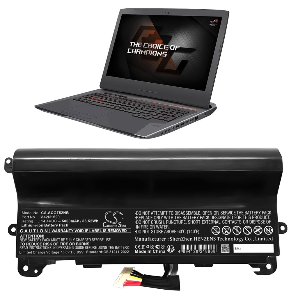 Baterija za prenosnik Acer CS-ACG752NB