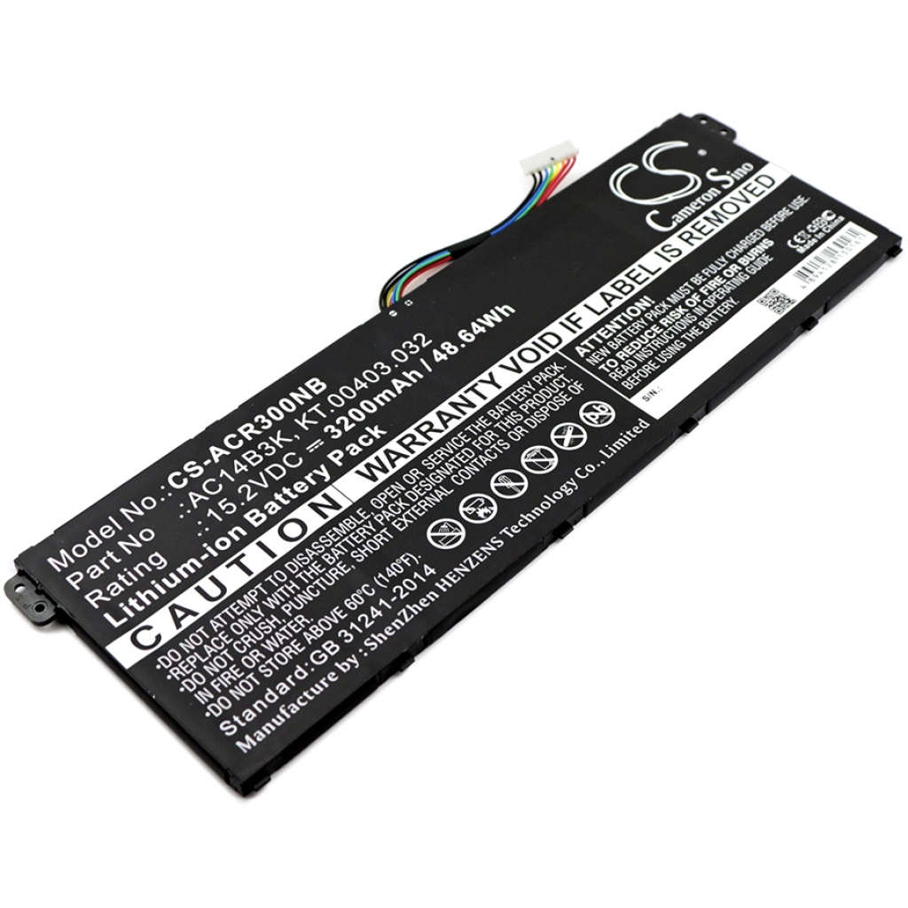 Kompatibilna zamenjava baterije za Acer AC14B3K,KT.00403.032