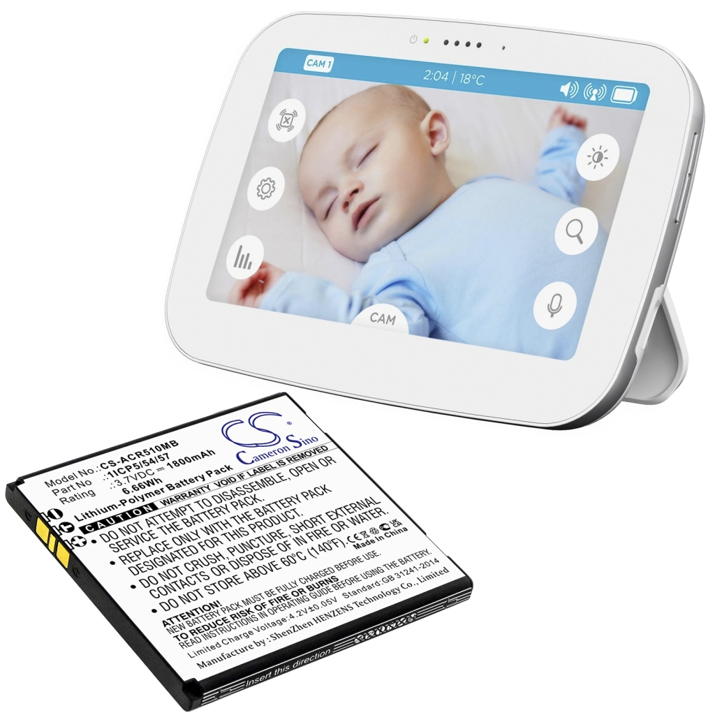Kompatibilna zamenjava baterije za Angelcare 1ICP5/54/57