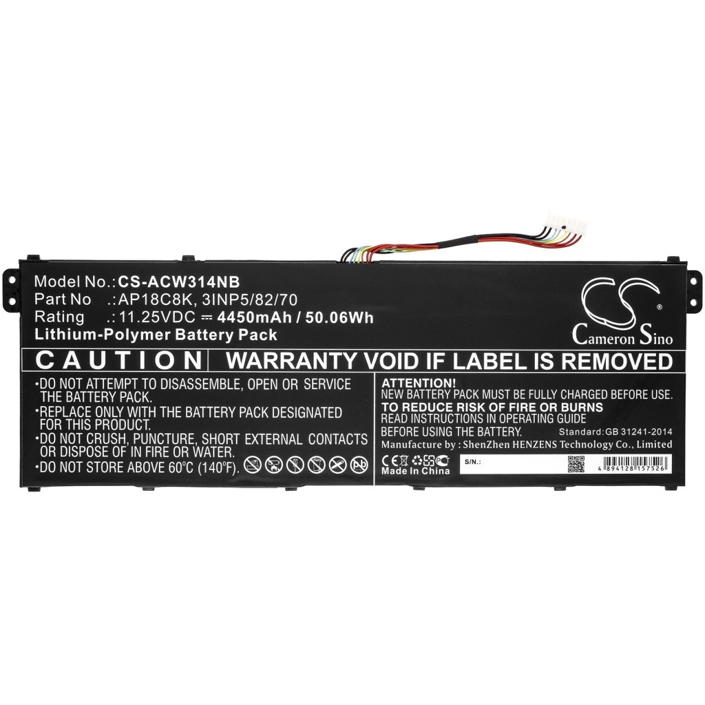 Kompatibilna zamenjava baterije za Acer 3INP5/82/70,AP18C8K
