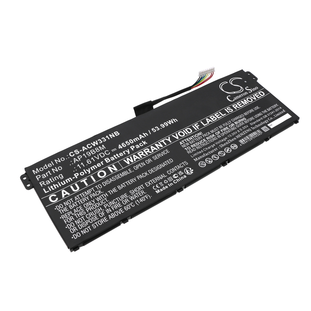 Kompatibilna zamenjava baterije za Acer AP19B8M,KT0030G024