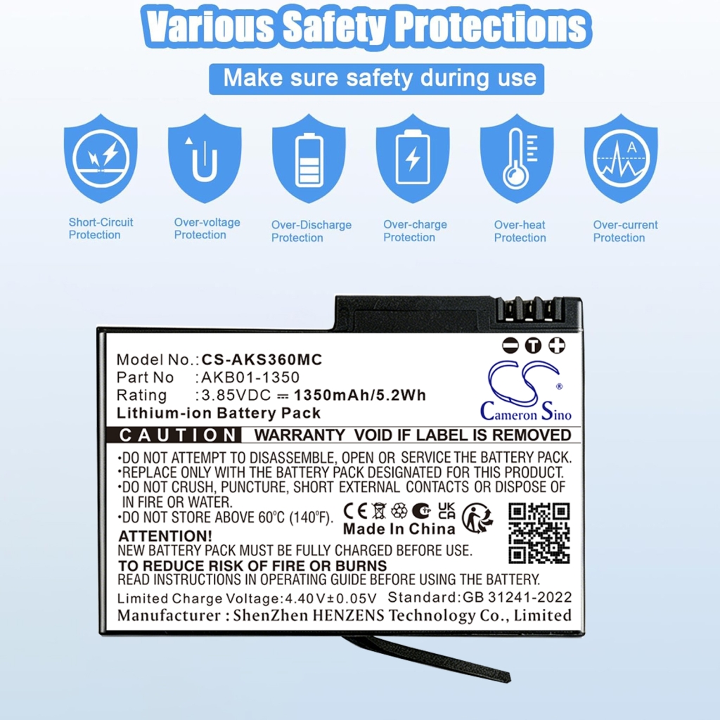 Battery compatible with Camera Battery