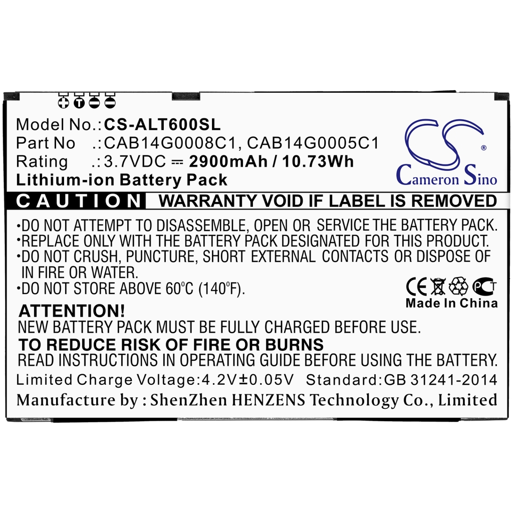 Baterije Nadomešča CAB14G0008C1