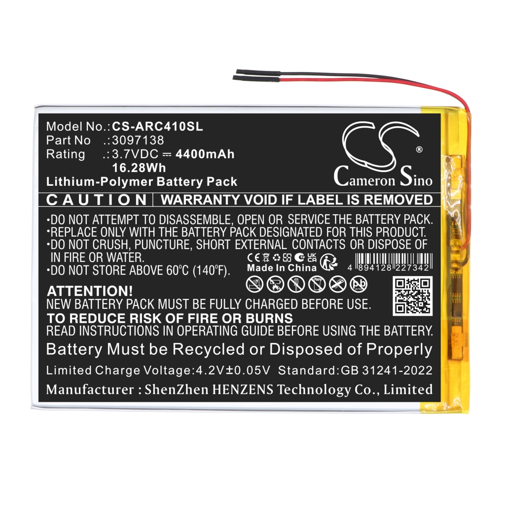 Battery for ARCHOS OXYGEN 4G
