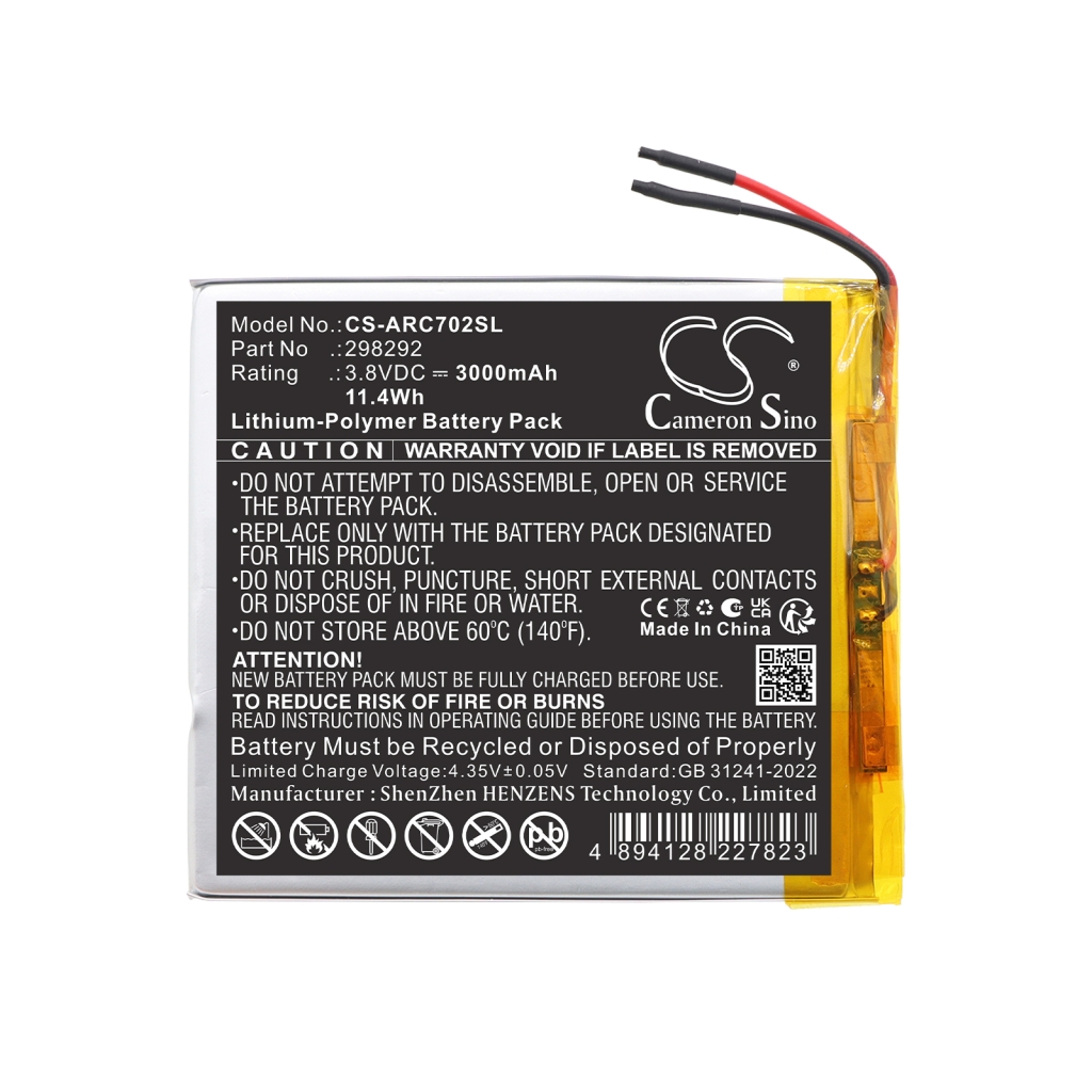 Battery for ARCHOS AC70OX