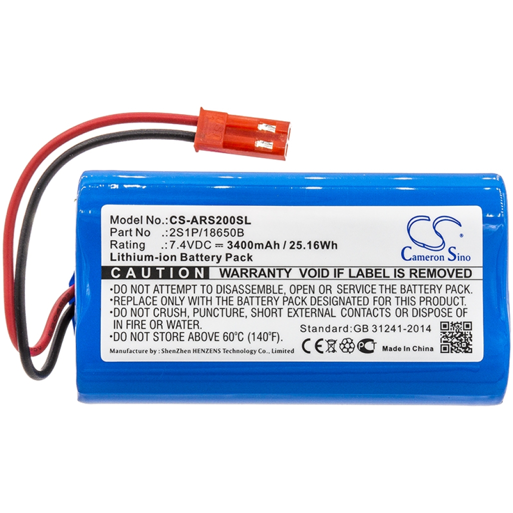 Kompatibilna zamenjava baterije za Arizer 2S1P/18650B