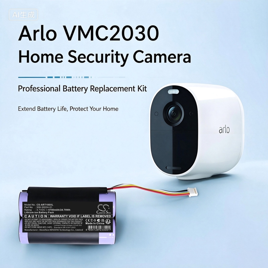 Baterije združljivo z Arlo Essential Spotlight Security Camera VMC2030 Spotlight Single Wireless Camera VMC2030B Wireless Surveillance Camera CS-ART100XL