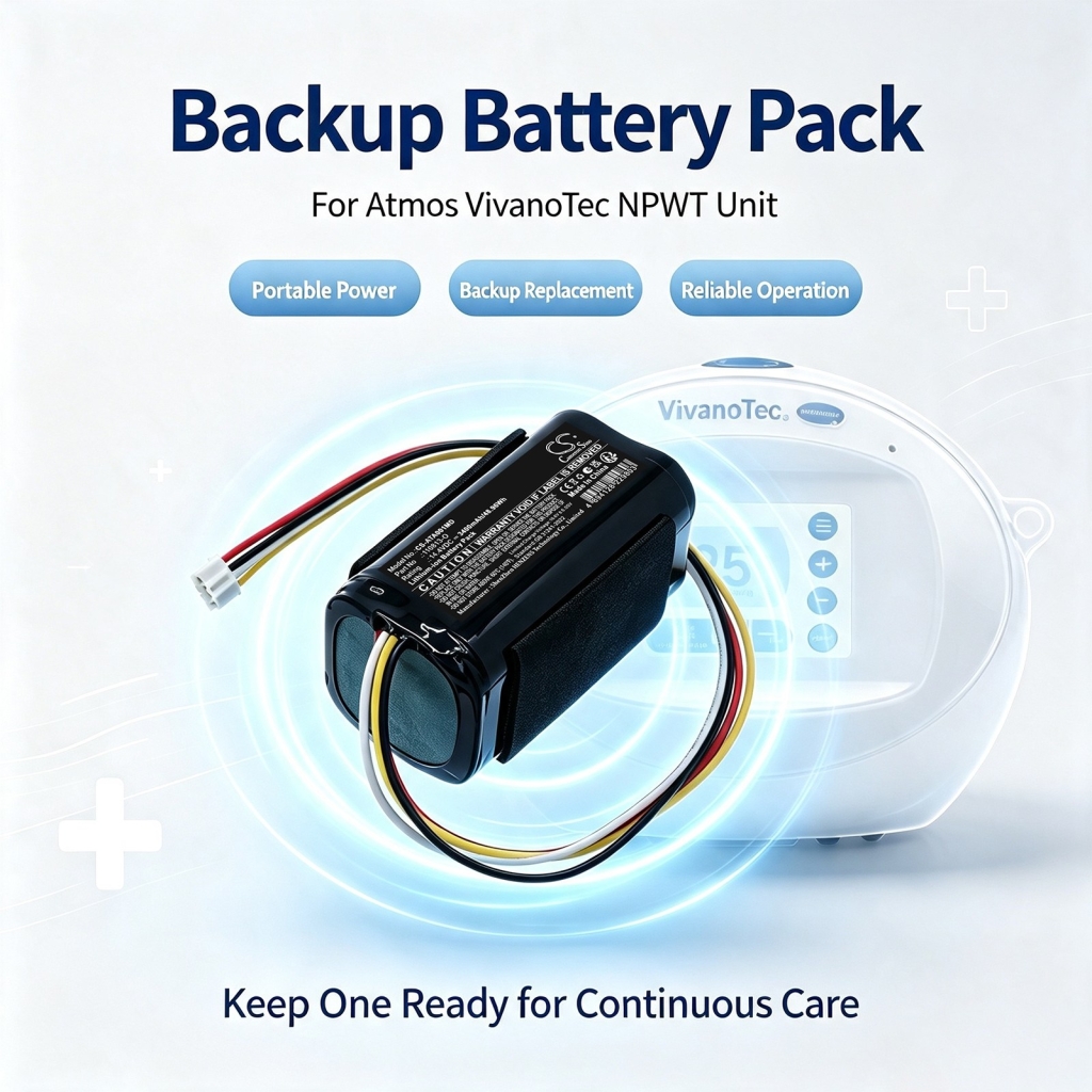 Batteries compatible with Atmos Vivanotec Aspirator CS-ATA001MD