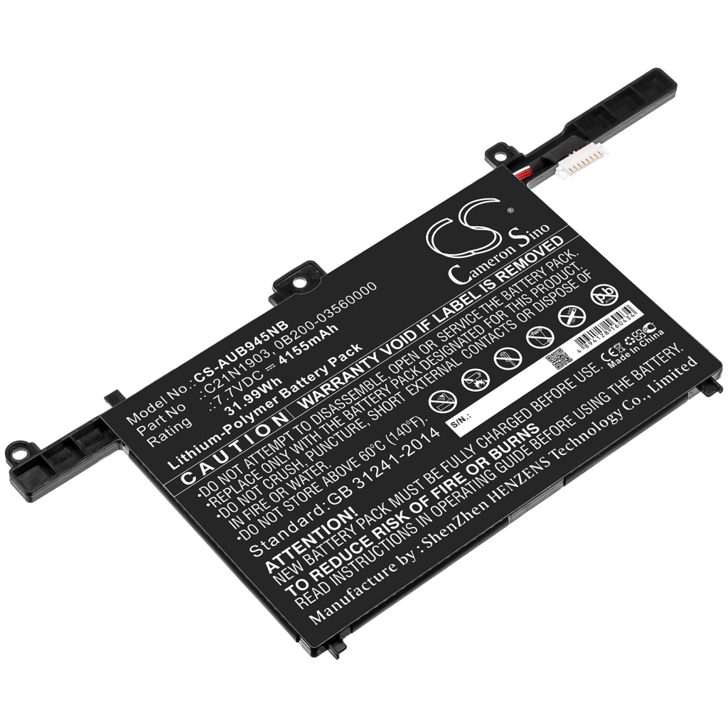 Kompatibilna zamenjava baterije za Asus 0B200-03560000,C21N1903