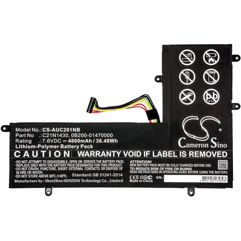 Kompatibilna zamenjava baterije za Asus 0B200-01470000,C21N1430