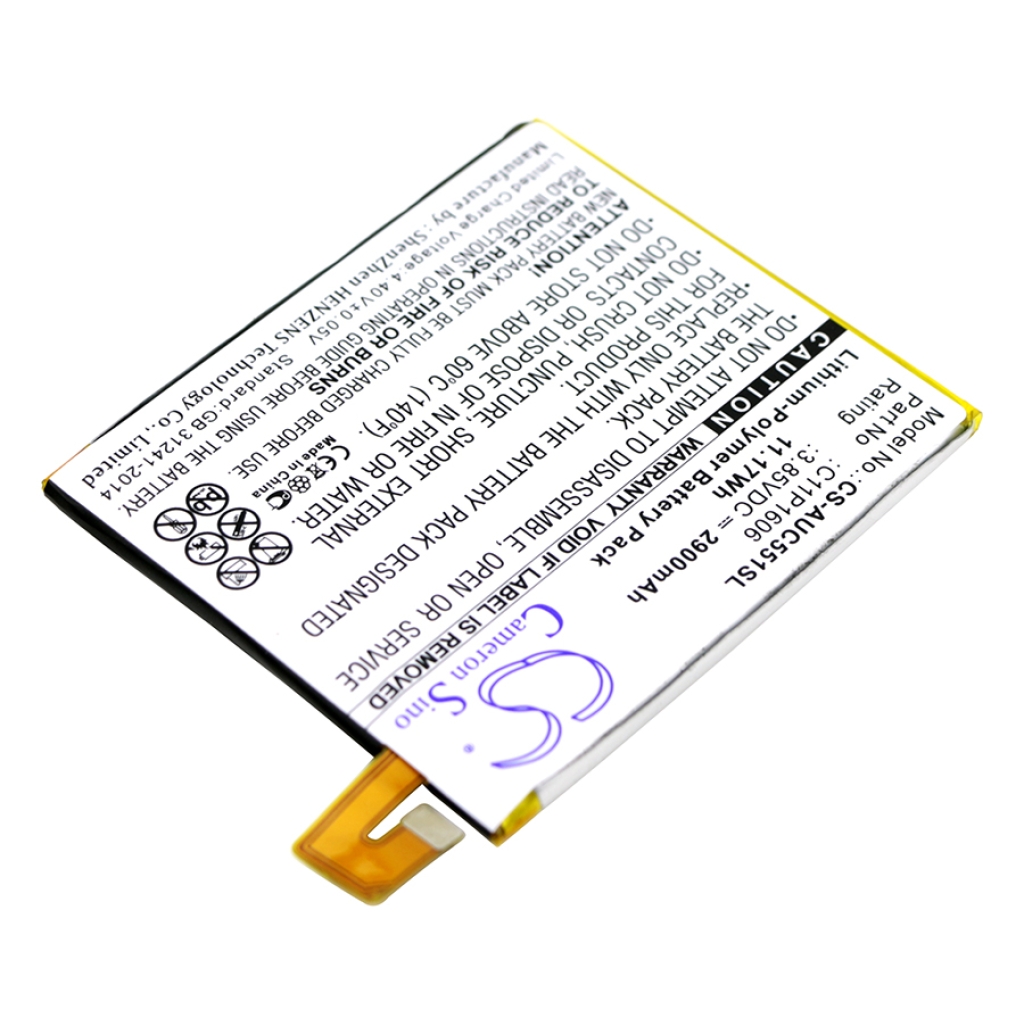 Kompatibilna zamenjava baterije za Asus 0B200-02250000,C11P1606