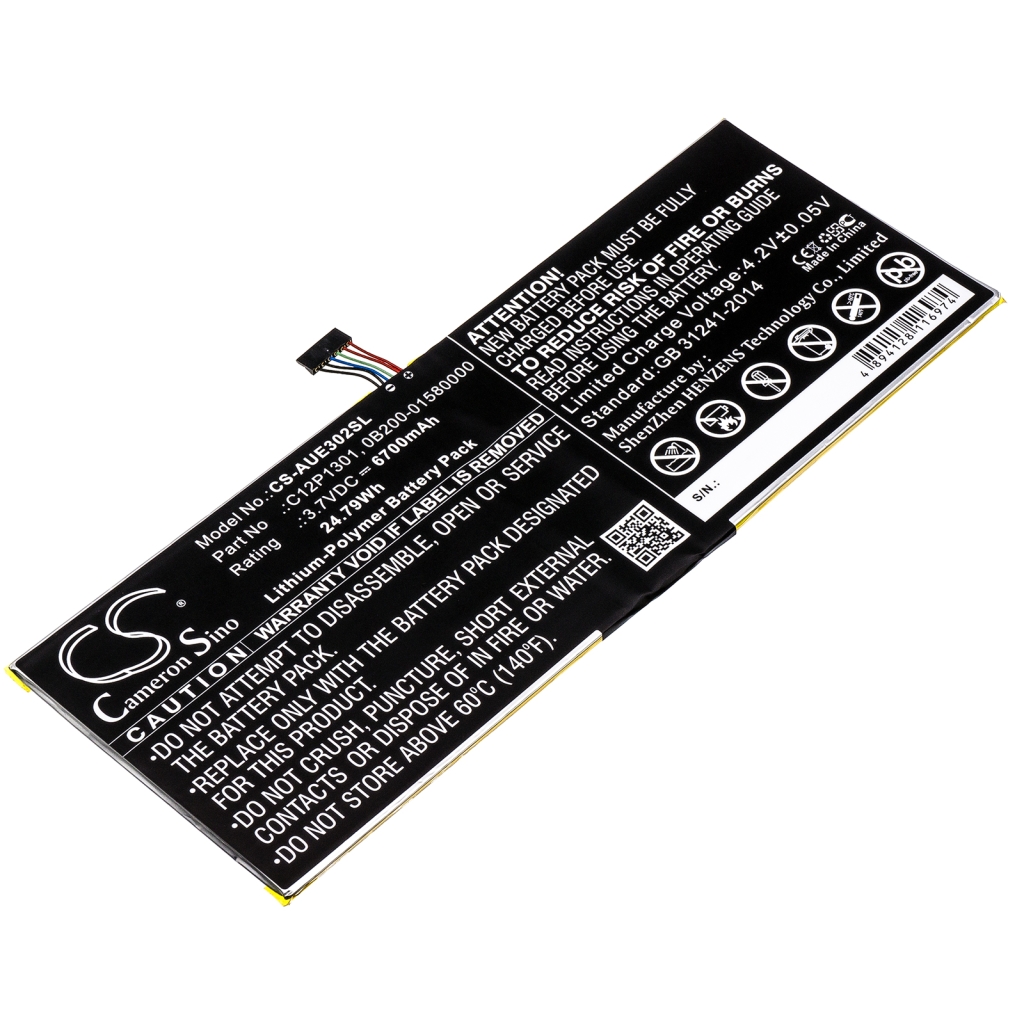 Kompatibilna zamenjava baterije za Asus 0B200-01580000,C12P1301
