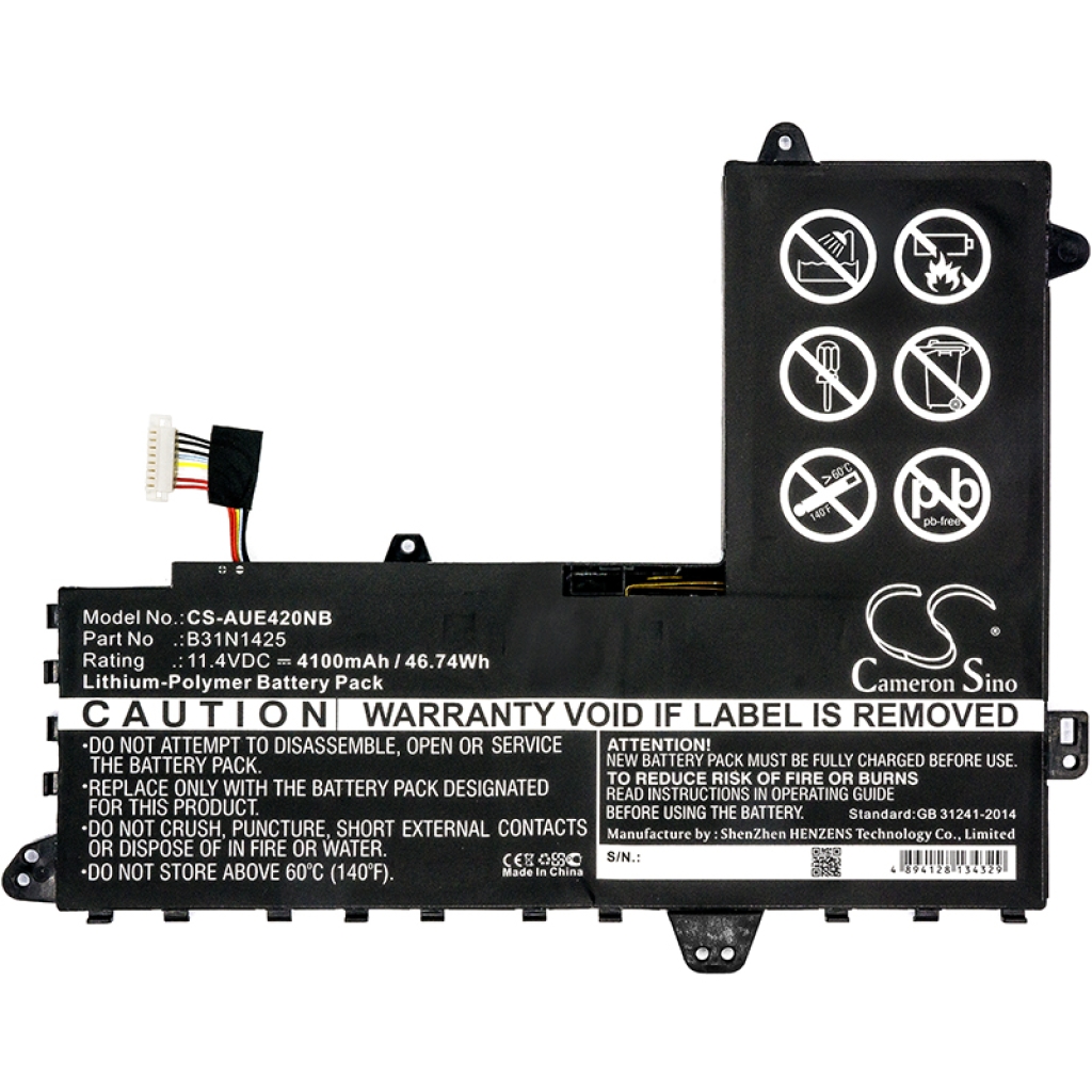 Kompatibilna zamenjava baterije za Asus 0B200-01400100,B31N1425