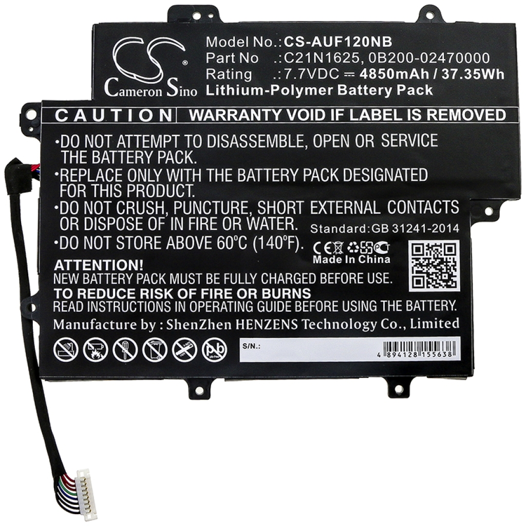 Kompatibilna zamenjava baterije za Asus 0B200-02470000,C21N1625