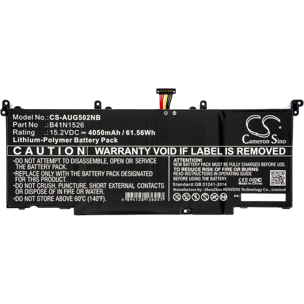 Kompatibilna zamenjava baterije za Asus 0B200-0194000,B41N1526