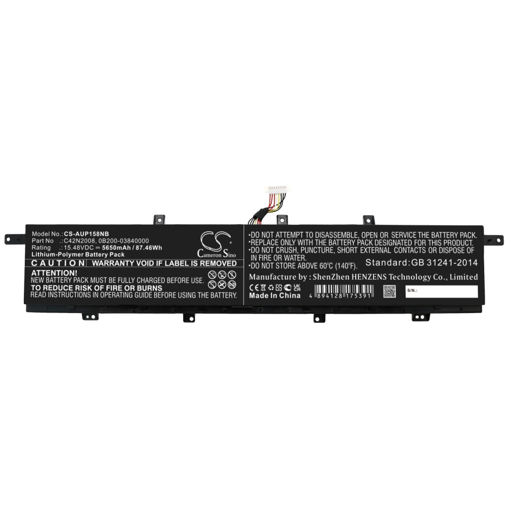 Kompatibilna zamenjava baterije za Asus 0B200-03840000,C42N2008
