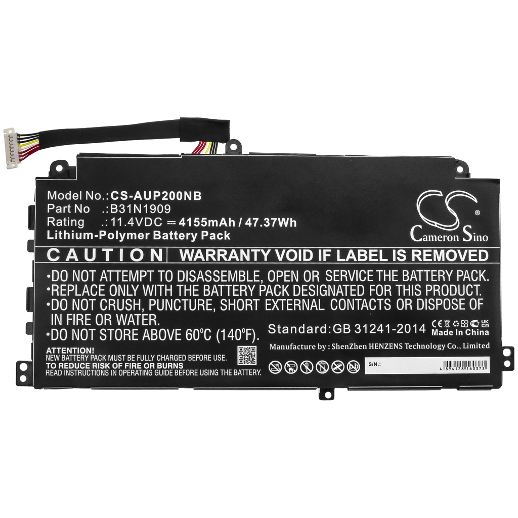 Kompatibilna zamenjava baterije za Asus 0B200-03670000,B31N1909