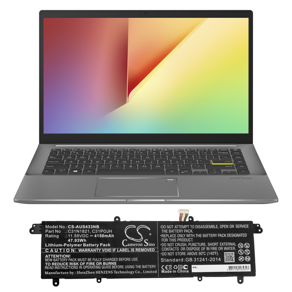 Notebook battery Asus Vivobook S14 S433EA-EB224T