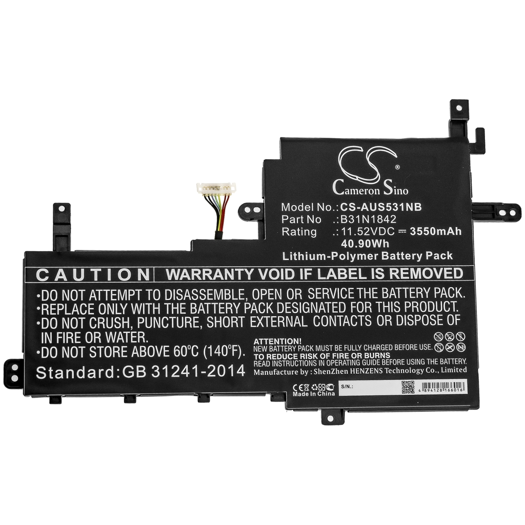 Kompatibilna zamenjava baterije za Asus 0B200-03440000,B31N1842