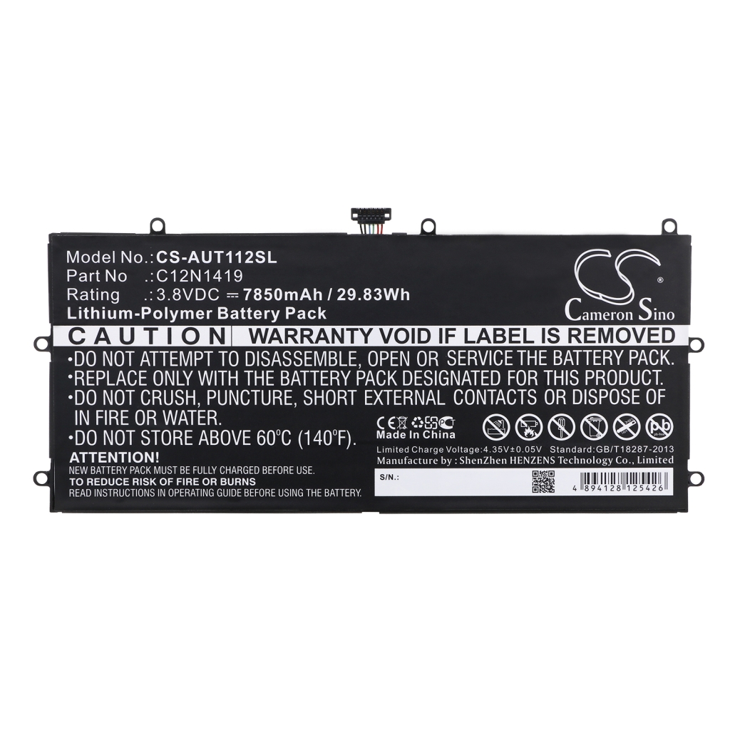 Kompatibilna zamenjava baterije za Asus 0B200-01300200,C12N1419