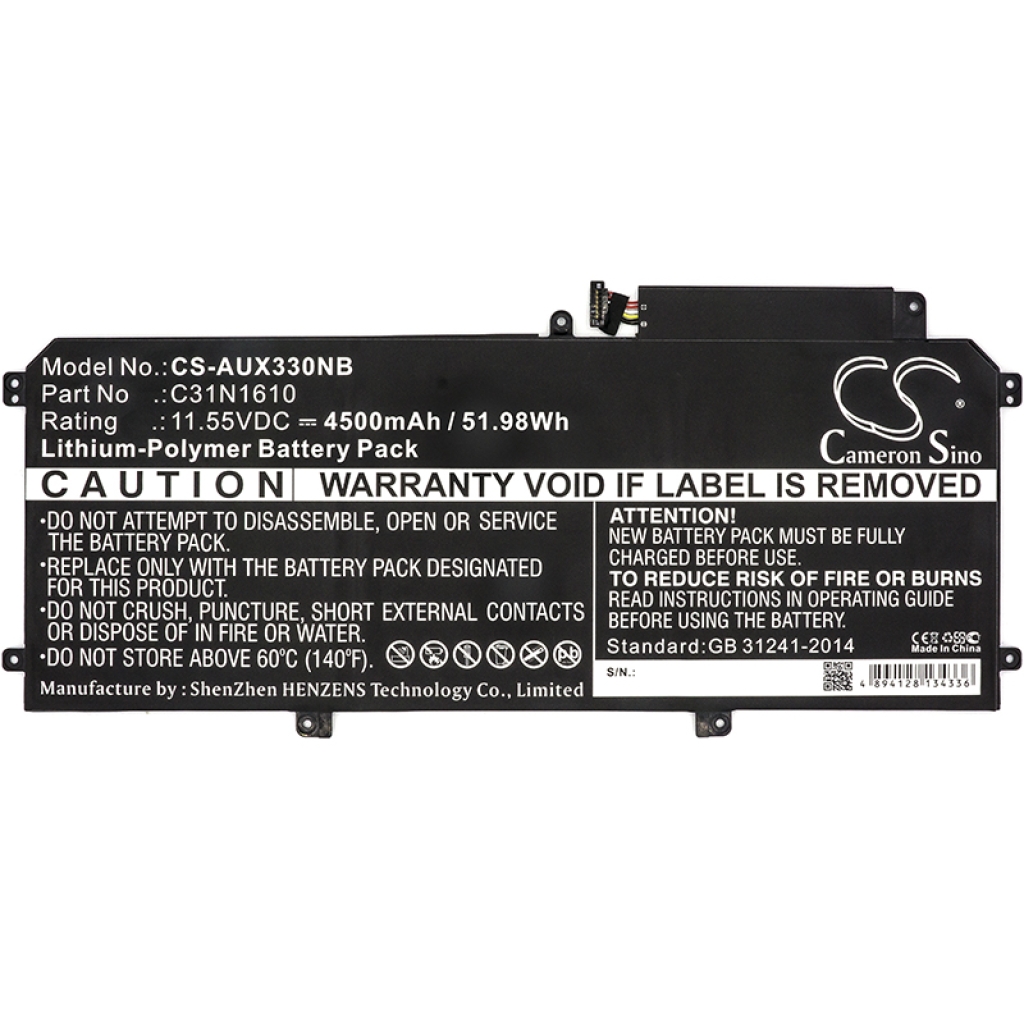 Kompatibilna zamenjava baterije za Asus 0B200-02090100,C31N1610